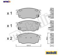 BRAKE PAD SET DISC BRAKE 22-0475-0 FOR MAZDA 6/Station/Wagon/Hatchback ATENZA