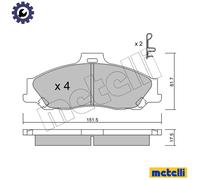 BRAKE PAD SET DISC BRAKE 22-0479-0 FOR FORD AUSTRALIA MAZDA B-SERIE/BRAVO/SUV