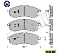 BRAKE PAD SET DISC BRAKE 22-0482-0 FOR MITSUBISHI STORM/L200/SUV TRITON/Pickup