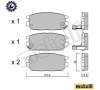 New Brake Pad Set, disc brake for MITSUBISHI:NIMBUS,GALANT VII,GALANT Mk V