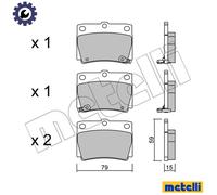 BRAKE PAD SET DISC BRAKE 22-0484-0 FOR MITSUBISHI CHALLENGER/II/SHOGUN/SPORT