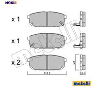 BRAKE PAD SET DISC BRAKE 22-0516-0 FOR KIA D4CB 2.5L G4JS 2.4L 4cyl SORENTO I