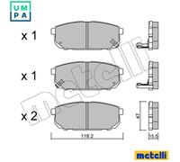 BRAKE PAD SET DISC BRAKE 22-0516-0 FOR KIA D4CB 2.5L G4JS 2.4L 4cyl SORENTO I