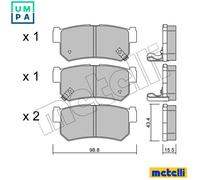 BRAKE PAD SET DISC BRAKE 22-0519-0 FOR SSANGYONG RHINO/II KORANDO/SPORTS/MUSSO