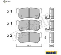 BRAKE PAD SET DISC BRAKE 22-0519-0 FOR SSANGYONG RHINO/II KORANDO/SPORTS/MUSSO