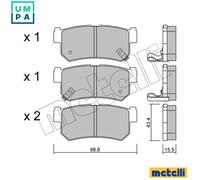 BRAKE PAD SET DISC BRAKE 22-0519-0 FOR SSANGYONG RHINO/II KORANDO/SPORTS/MUSSO