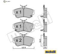 BRAKE PAD SET DISC BRAKE 22-0521-0 FOR CHRYSLER PT/CRUISER/Convertible 2.1L 4cyl