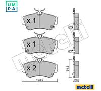 BRAKE PAD SET DISC BRAKE 22-0521-0 FOR CHRYSLER PT/CRUISER/Convertible 2.1L 4cyl