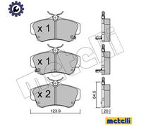 BRAKE PAD SET DISC BRAKE 22-0521-0 FOR CHRYSLER PT/CRUISER/Convertible 2.1L 4cyl