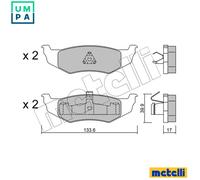 BRAKE PAD SET DISC BRAKE 22-0522-0 FOR DODGE CHRYSLER NEON/II PT/CRUISER 2.0L