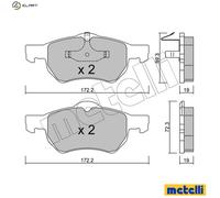 BRAKE PAD SET DISC BRAKE 22-0523-0 FOR PLYMOUTH VOYAGER/GRAND CHRYSLER 2.4L 6cyl
