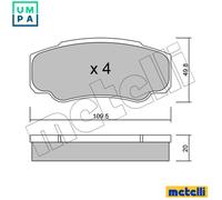BRAKE PAD SET DISC BRAKE 22-0532-0 FOR PEUGEOT BOXER/Van/Bus/Platform/Chassis