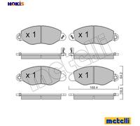 BRAKE PAD SET DISC BRAKE 22-0536-0 FOR FORD TRANSIT/Van/Bus/Platform/Chassis