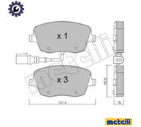 BRAKE PAD SET DISC BRAKE 22-0547-1 FOR SKODA FABIA/II/Combi VW SEAT 2.0L 4cyl
