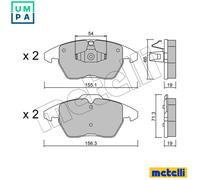 BRAKE PAD SET DISC BRAKE 22-0548-1 FOR PEUGEOT 3008/MPV 207/207+ RCZ 208 307