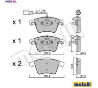 BRAKE PAD SET DISC BRAKE 22-0552-1 FOR VW CARAVELLE/TRANSPORTER/Bus/Mk/KOMBI