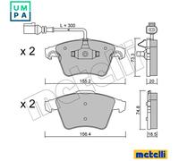 BRAKE PAD SET DISC BRAKE 22-0552-2 FOR VW BLK/BPD 2.5L 5cyl TOUAREG