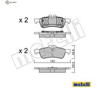 metelligroup 22-0556-0 - Made in Italy - Brake Pads