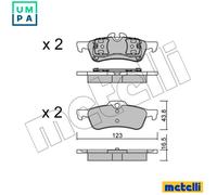 metelligroup 22-0556-0 - Made in Italy - Brake Pads