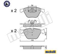BRAKE PAD SET DISC BRAKE 22-0558-6 FOR BMW 3/E92/E91/Convertible/E90 X1/E84