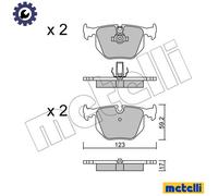 metelligroup 22-0560-0 Brake Pads, Made in Italy