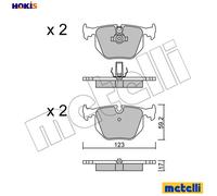 BRAKE PAD SET DISC BRAKE 22-0560-0 FOR LAND ROVER RANGE/III/SUV/Mk BMW 3/X/E8