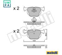 metelligroup 22-0560-0 Brake Pads, Made in Italy