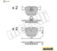 metelligroup 22-0560-0 Brake Pads, Made in Italy