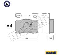 BRAKE PAD SET DISC BRAKE 22-0566-0 FOR MERCEDES-BENZ M 111.960 2.2L 4cyl E-CLASS