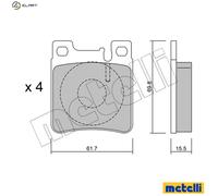 BRAKE PAD SET DISC BRAKE 22-0567-0 FOR MERCEDES-BENZ C-CLASS/Sportcoupe/Break