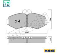 BRAKE PAD SET DISC BRAKE 22-0573-0 FOR MERCEDES-BENZ V-CLASS VITO/Van/Bus 2.1L