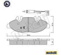 BRAKE PAD SET DISC BRAKE 22-0575-0K FOR MERCEDES-BENZ VIANO V-CLASS VITO/MIXTO