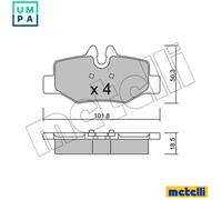 Brake pads 22-0576-0 METELLI for MERCEDES-BENZ VITO / MIXTO Van VITO Bus VIANO