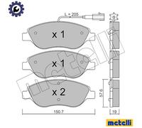 BRAKE PAD SET DISC BRAKE 22-0577-0 FOR ALFA ROMEO FIAT BRAVO/II STILO/Multi 1.2L