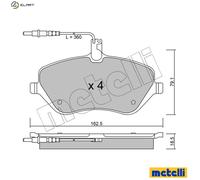Brake pads 22-0601-0 METELLI for PEUGEOT CITROËN