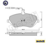 Brake pads 22-0601-0 METELLI for PEUGEOT CITROËN