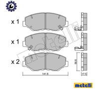 metelligroup 22-0606-0 - Brake Pads
