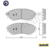 BRAKE PAD SET DISC BRAKE 22-0610-0 FOR FORD AUSTRALIA MAZDA PROCEED/DRIFTER 3.0L