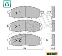 BRAKE PAD SET DISC BRAKE 22-0611-0 FOR NISSAN DATSUN NP300/PICKUP TERRANO 3.2L