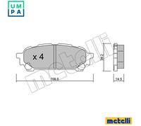 New Brake Pad Set, disc brake for SUBARU:IMPREZA Estate,IMPREZA Saloon
