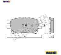 BRAKE PAD SET DISC BRAKE 22-0615-0 FOR TOYOTA ESTIMA/PREVIA TARAGO 2.4L 4cyl