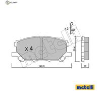 New Brake Pad Set, disc brake for LEXUS:RX 04465-0W070 04465-48080 04465-48100