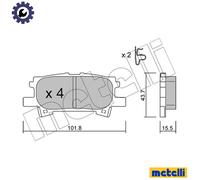 New Brake Pad Set, disc brake for LEXUS:RX 04466-48030 04466-48040 04466-48060