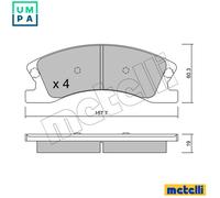 BRAKE PAD SET DISC BRAKE 22-0626-0 FOR JEEP GRAND/CHEROKEE/II/Mk/SUV 2.7L 5cyl