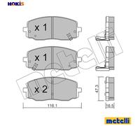 BRAKE PAD SET DISC BRAKE 22-0629-0 FOR HYUNDAI KIA D3FA 1.1L G3LA 1.0L 3cyl i10