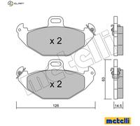 Brake pads 22-0634-0 METELLI for RENAULT LAGUNA I LAGUNA I Estate