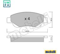 BRAKE PAD SET DISC BRAKE 22-0637-0 FOR PEUGEOT TOYOTA CITROEN CFA 1.0L 3cyl 108