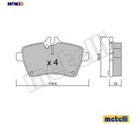 Brake pads 22-0646-0 METELLI for MERCEDES-BENZ A-CLASS B-CLASS Sports Tourer