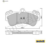BRAKE PAD SET DISC BRAKE 22-0653-0 FOR VW PORSCHE BMV/AZZ/BKJ/BMX/BRJ 3.2L 6cyl