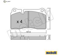 BRAKE PAD SET DISC BRAKE 22-0659-0 FOR ASTON MARTIN DB9/Volante/Vantage VW